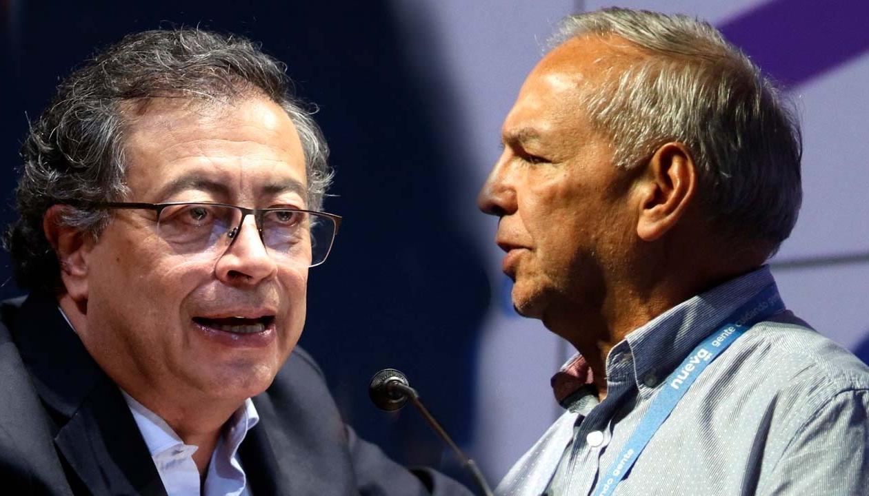 El Presidente Gustavo Petro y el Ministro de Hacienda, Ricardo Bonilla. 