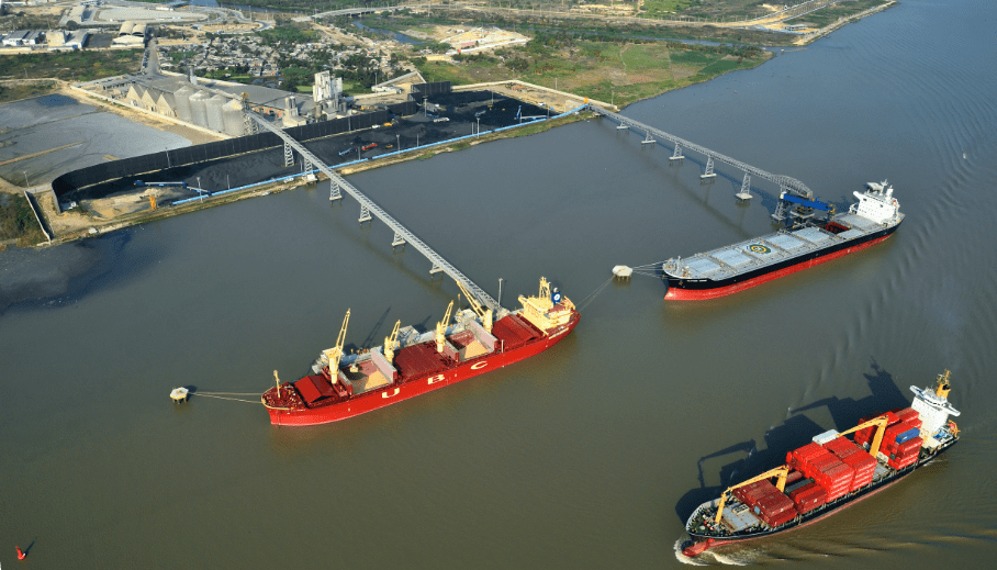 Puerto de Riverport, en Barranquilla. 