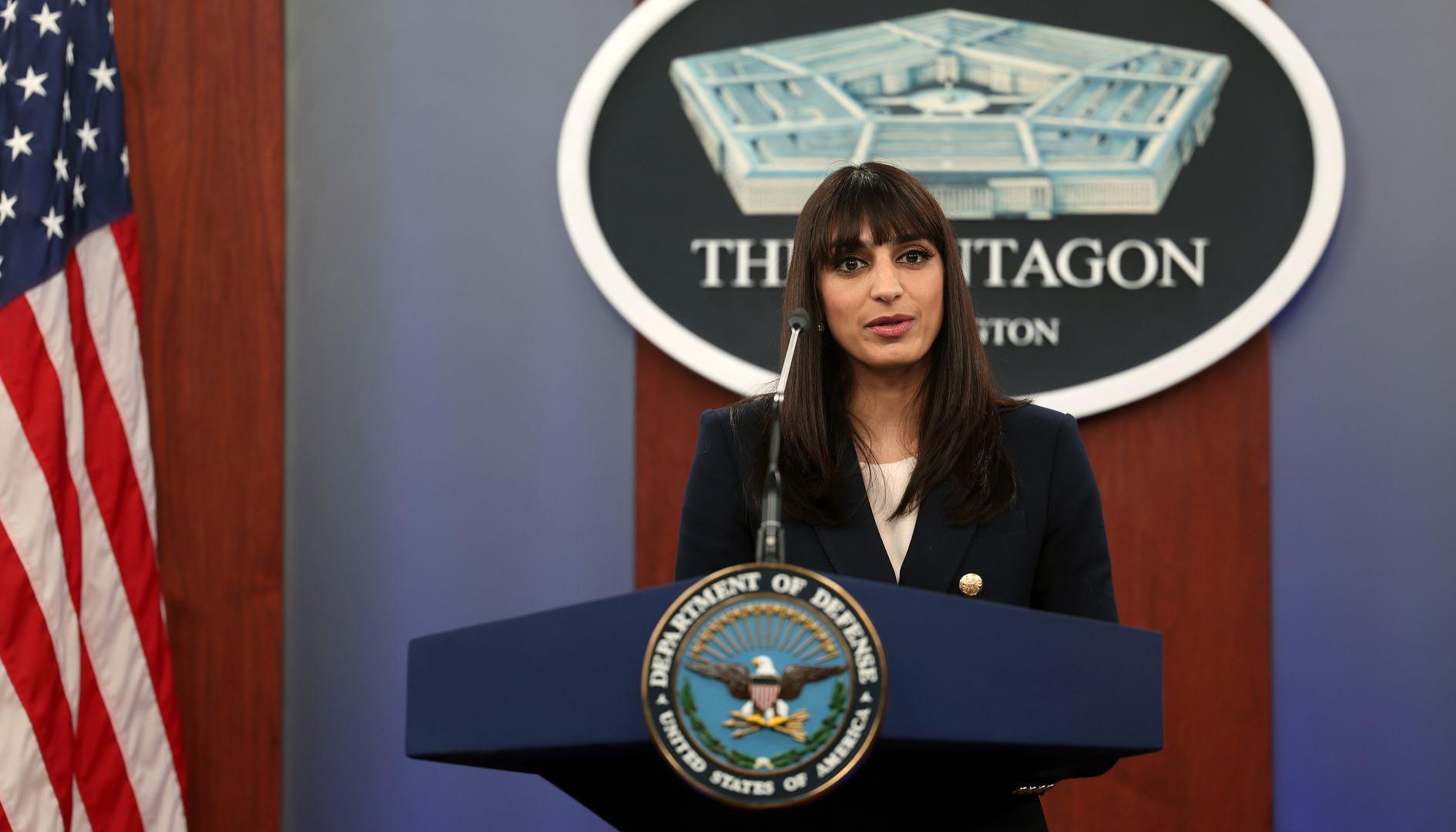 La subportavoz del Pentágono, Sabrina Singh.