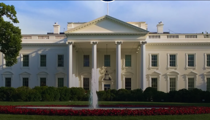 Aspecto de la Casa Blanca. 