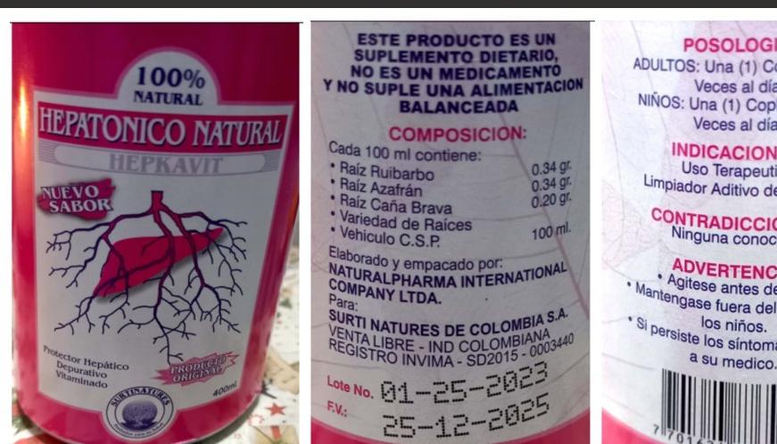 El suplemento dietario falsificado.