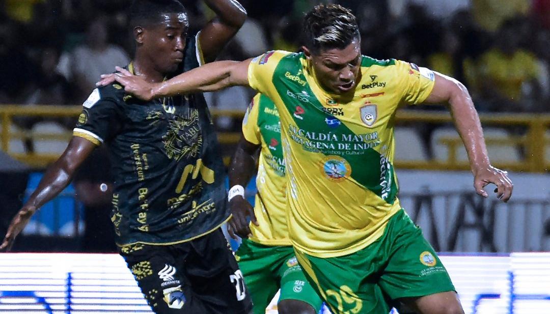 Teófilo Gutiérrez en una acción del partido.
