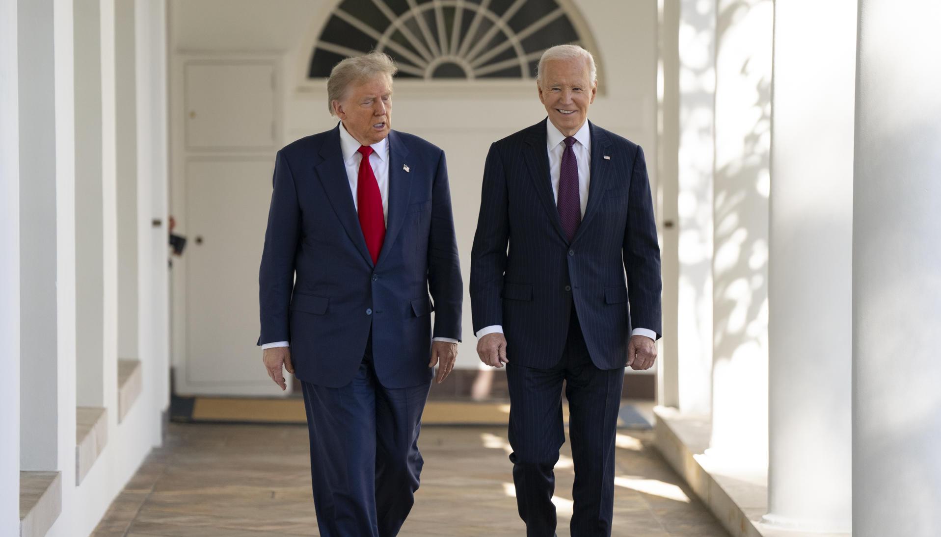 Donald Trump y Joe Biden.