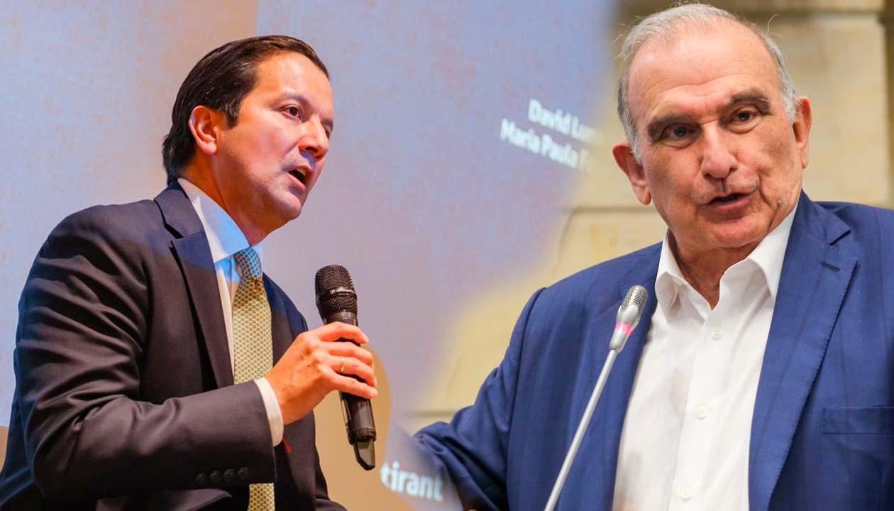Senadores David Luna de Cambio Radical y Humberto De la Calle de Verde Oxígeno.