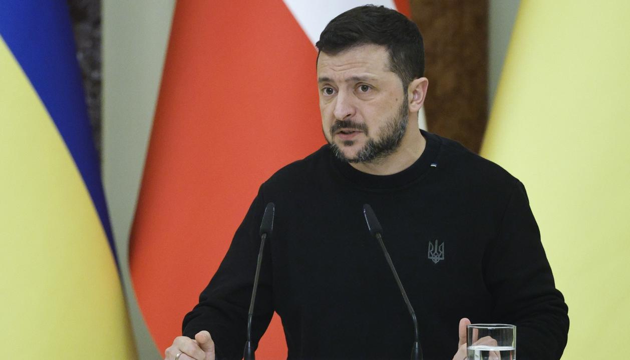 El presidente de Ucrania, Volodímir Zelenski.