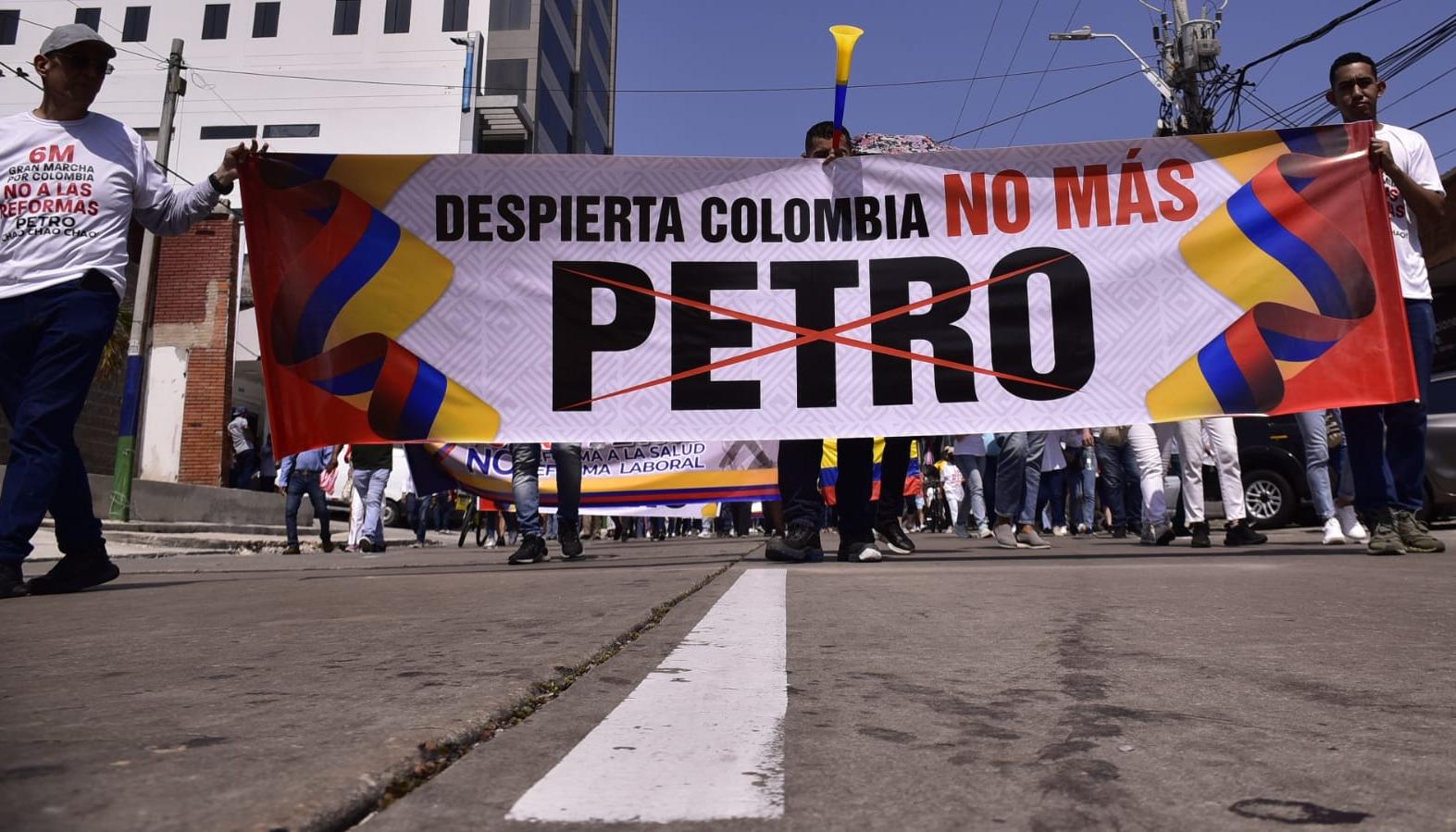 Marcha que se desarrollo en el pasado en Barranquilla. 