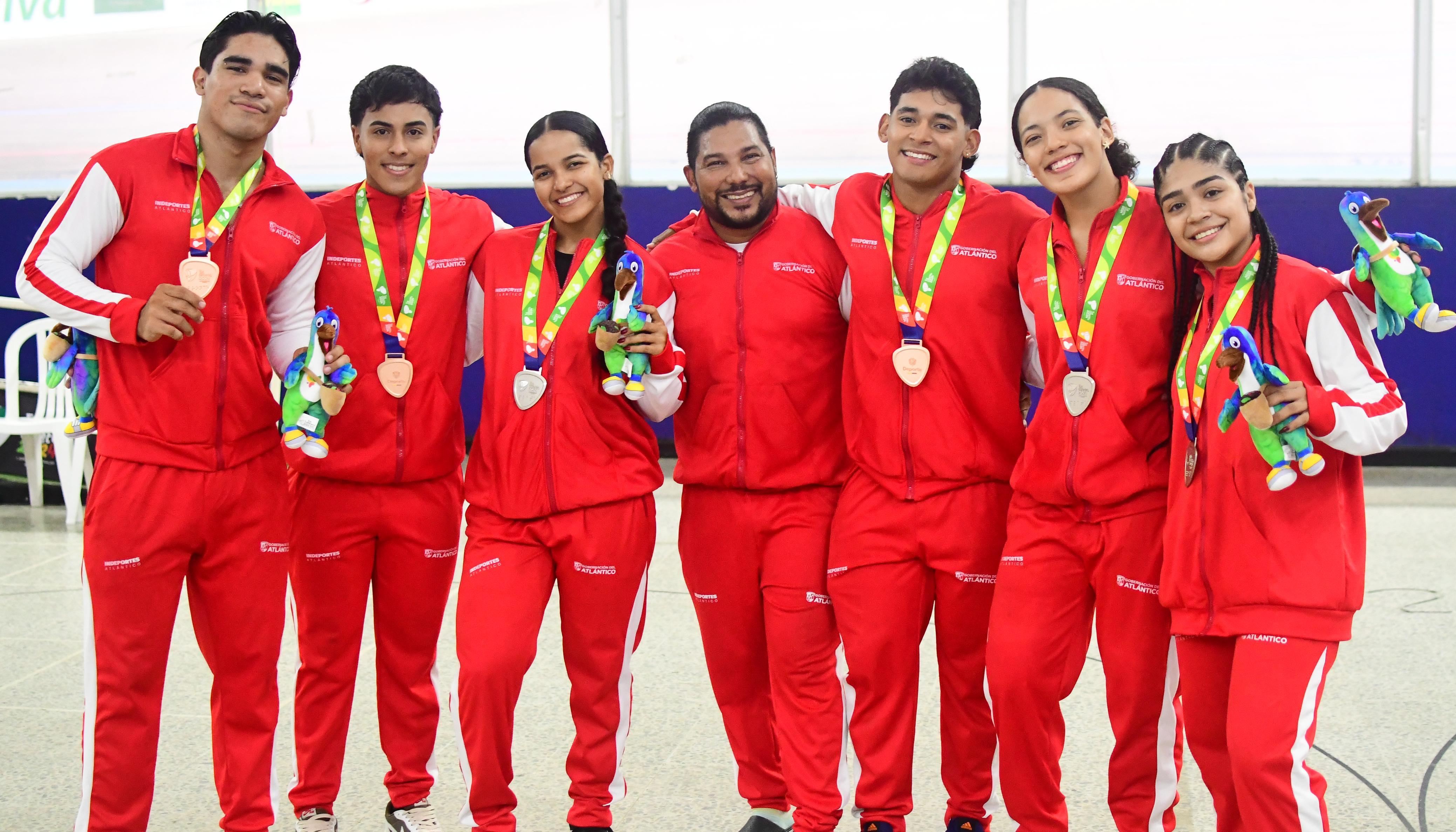 Delegación de ciclismo de pista de Atlántico.