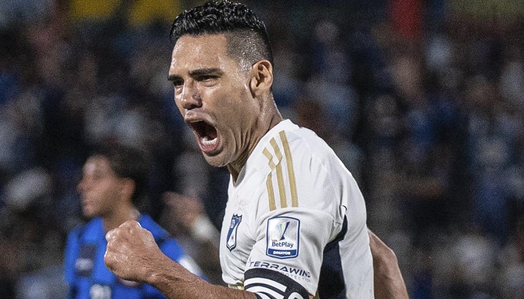 Falcao García cantó a todo pulmón su gol contra Boyacá Chicó.