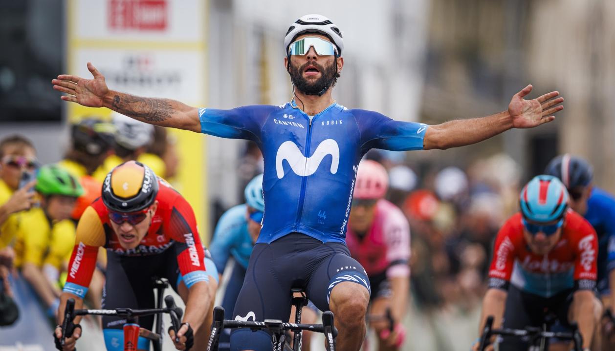 Fernando Gaviria corre para el Movistar desde 2023. 