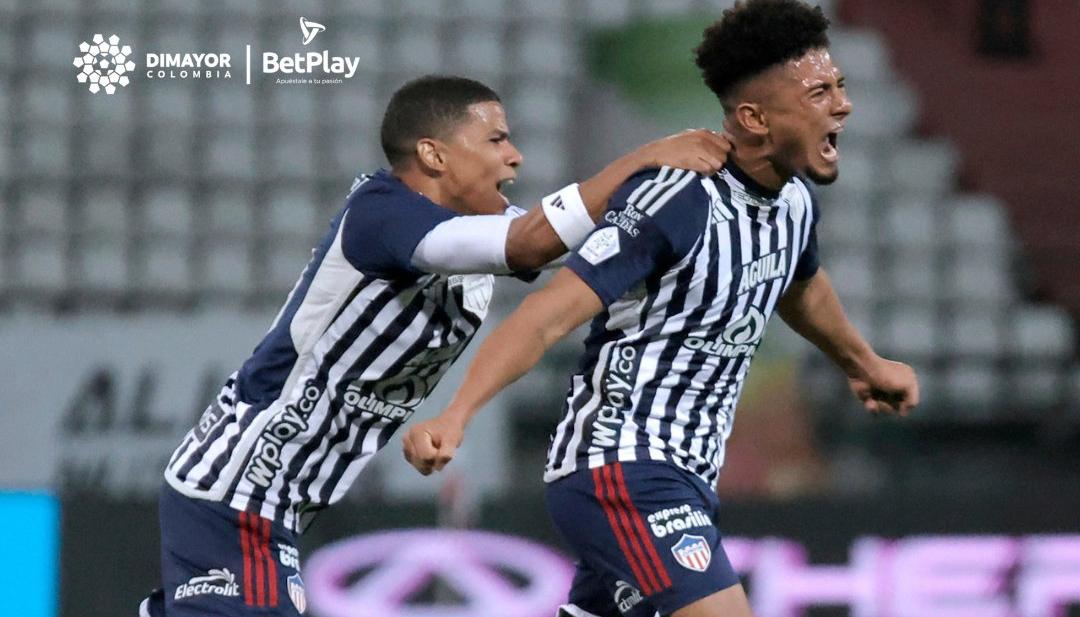 Edwin Herrera marcó el primer gol del Junior contra Once Caldas. 