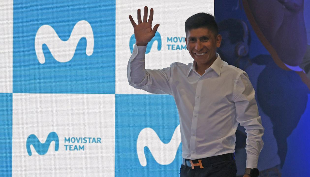 Nairo Quintana, corredor colombiano del Movistar Team. 