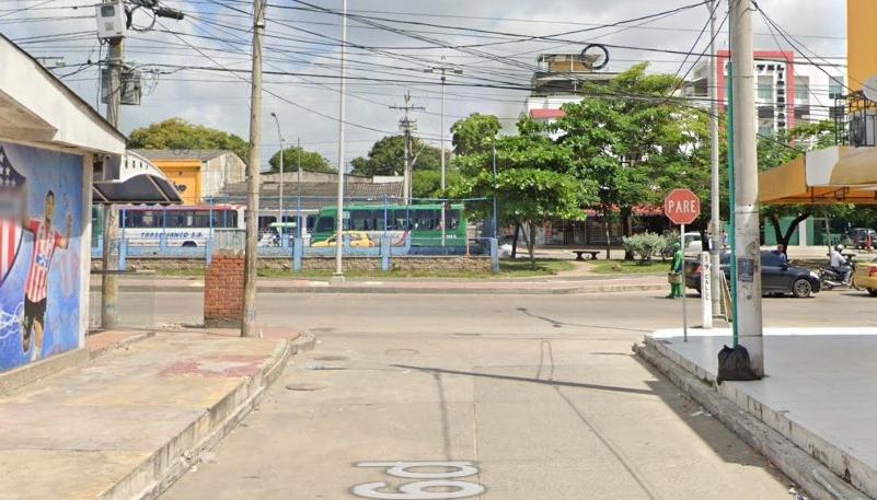 Sector donde se registraron los hechos. 