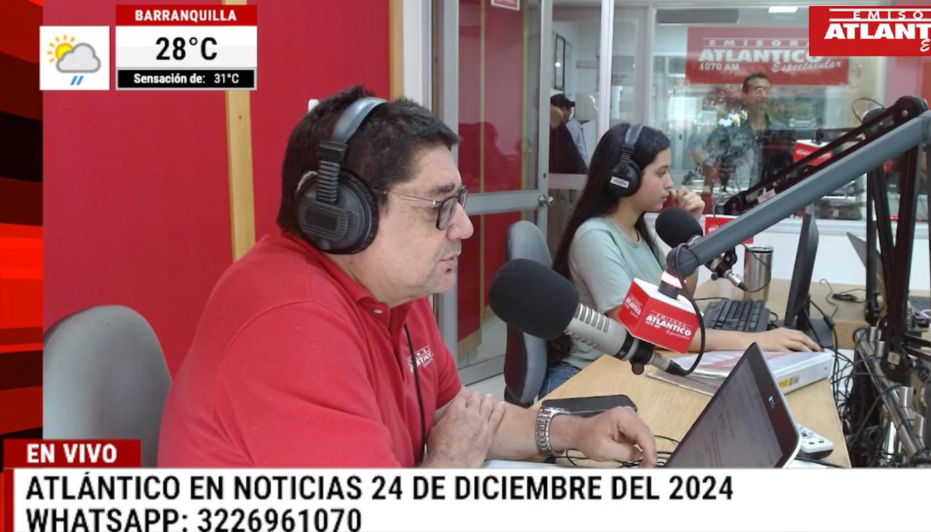 Transmisión de Atlántico en Noticias.