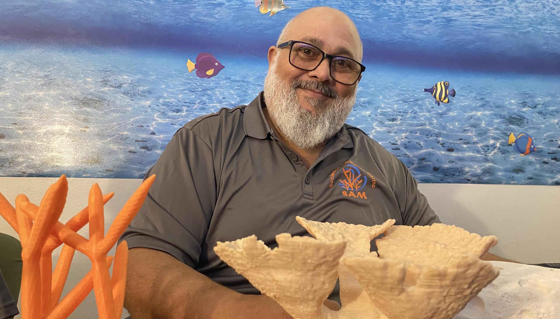 Presidente y cofundador de la Sociedad Ambiente Marino (SAM) de Puerto Rico, Samuel Suleiman.