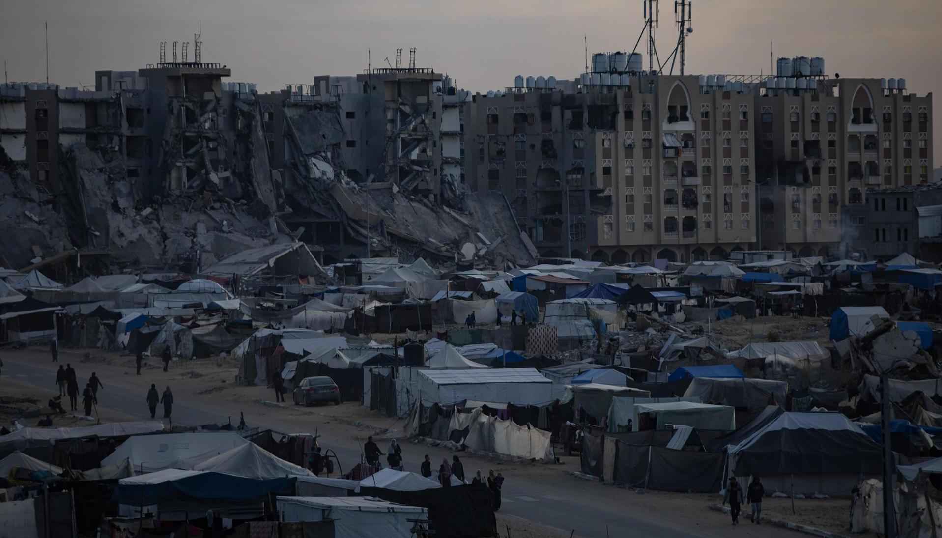 Edificaciones destruidas en Gaza.