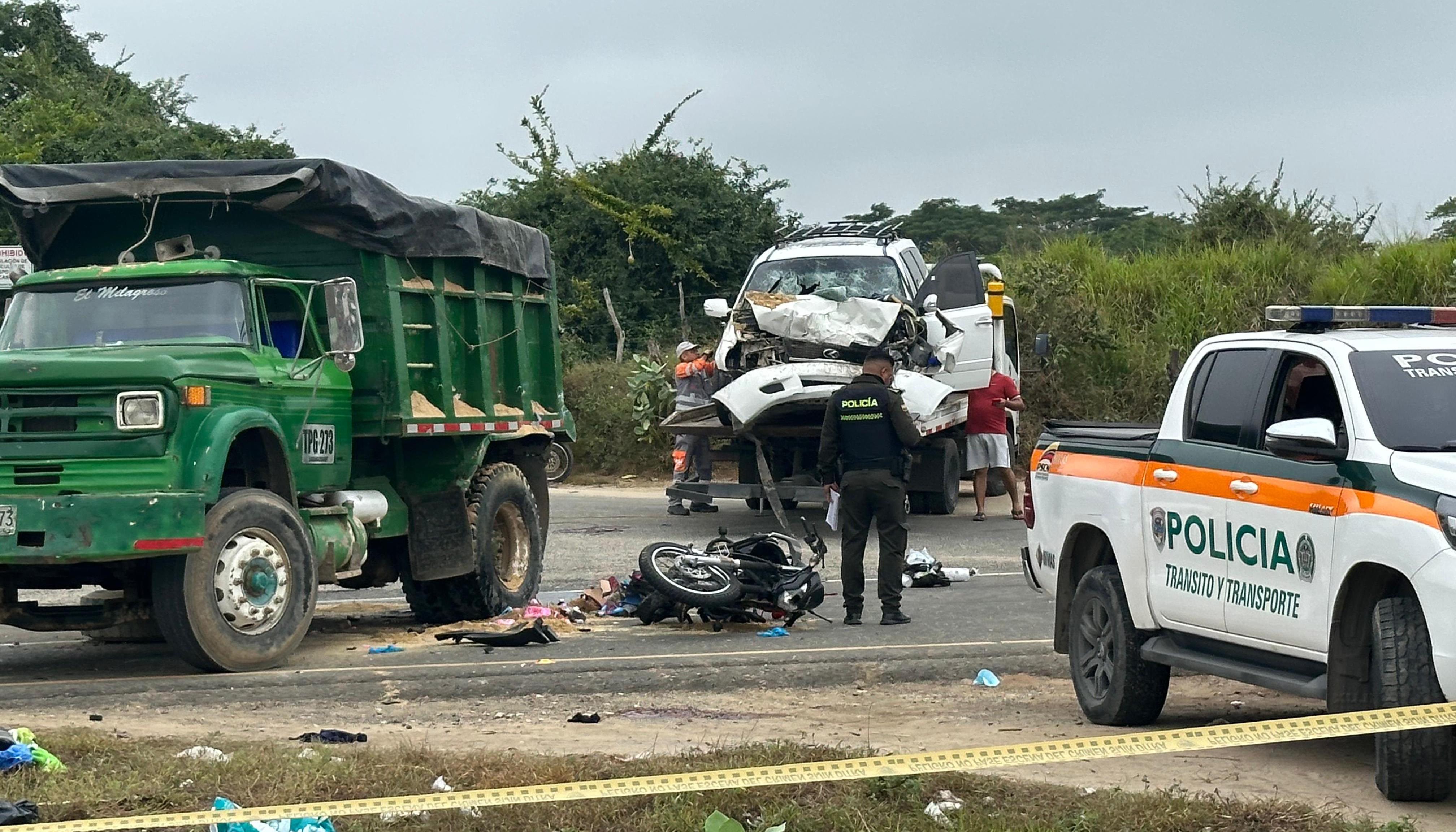 Accidente se presentó en el kilómetro 4 + 50 metros de la vía oriental. 