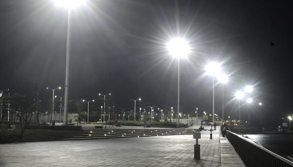 Alumbrado público en Barranquilla.