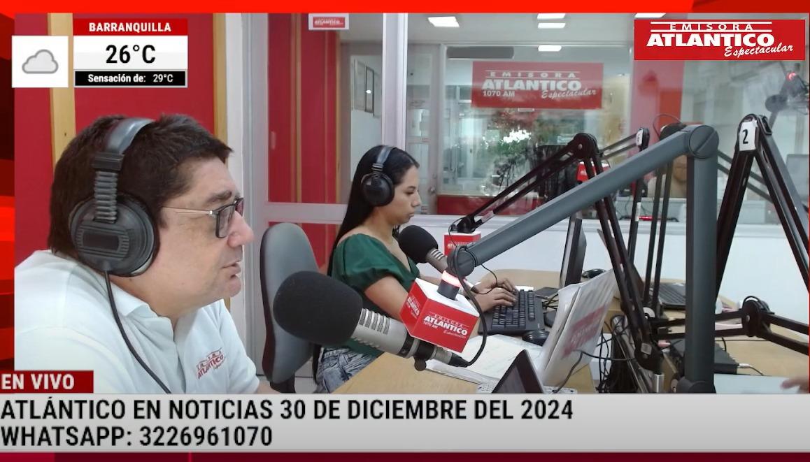Transmisión de Atlántico en Noticias.