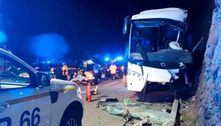 Zona del accidente.