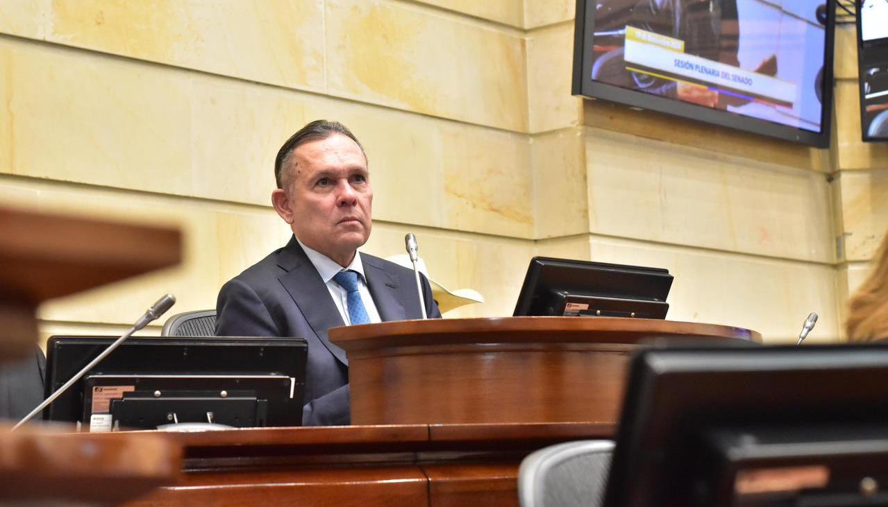 El presidente del Senado, Efraín Cepeda.