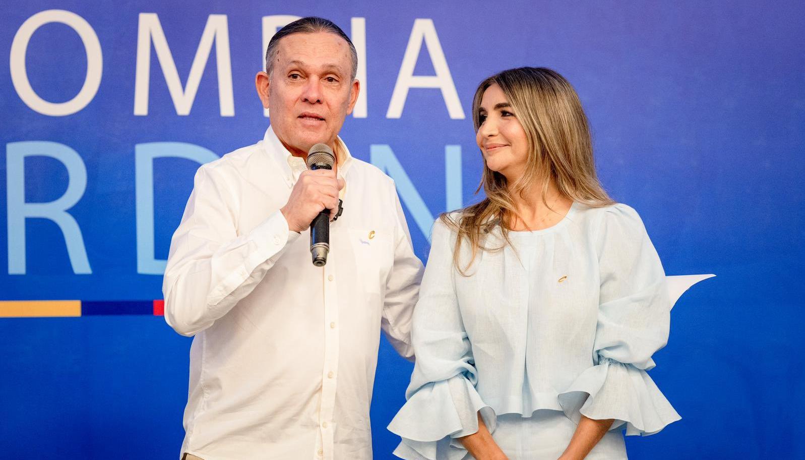 Efraín Cepeda y Nadia Blel, senadores del Partido Conservador.  