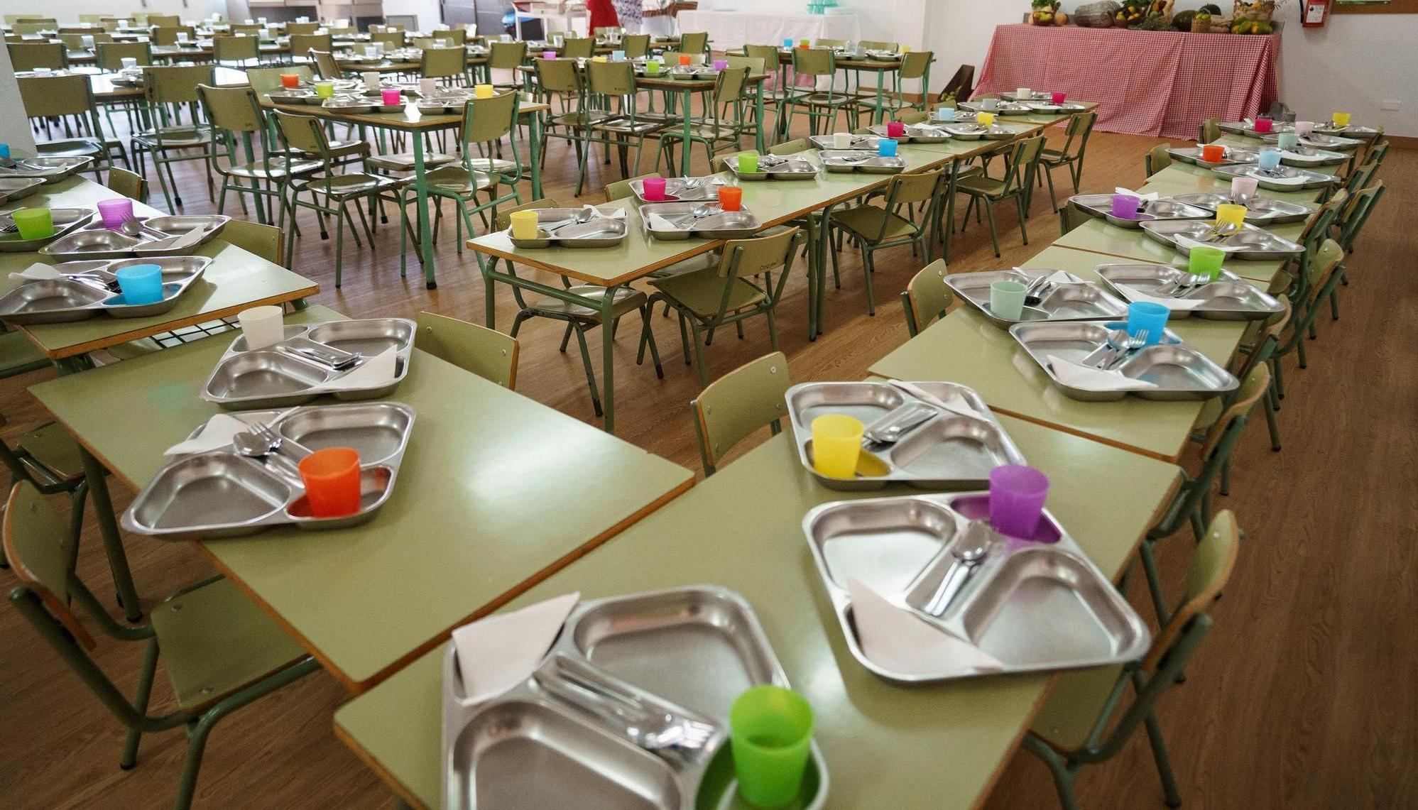 Imagen de un comedor escolar, en España. 