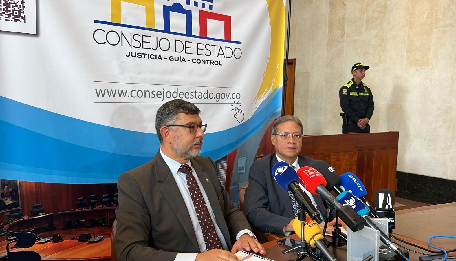 Milton Chaves y Luis Alberto Álvarez, presidente y vicepresidente del Consejo de Estado.