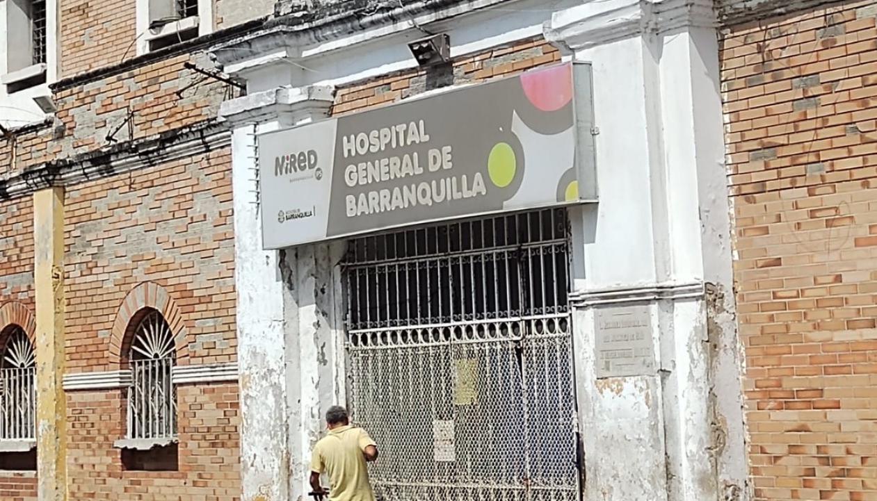 Hospital General de Barranquilla, a donde fueron llevadas las personas baleadas. 