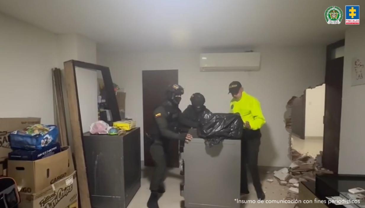 Incautación de joyas en un edificio del norte de Barranquilla. 