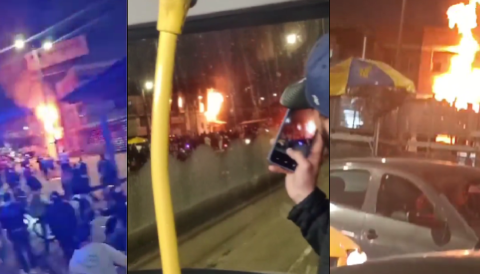 Incendio en una fábrica de extintores, en Bogotá. 