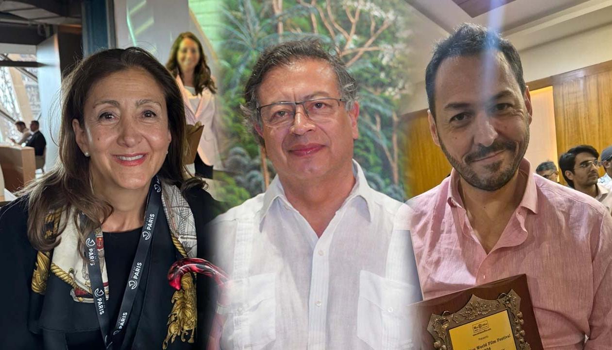 Ingrid Betancourt, Gustavo Petro y Daniel Mendoza.