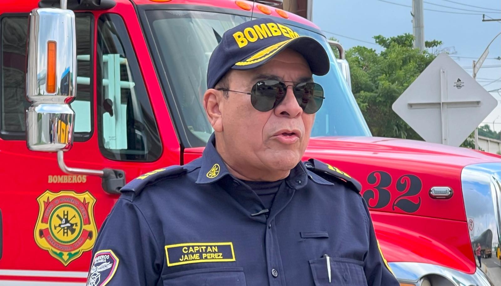 Jaime Pérez, comandante del Cuerpo de Bomberos de Barranquilla por 16 años. 