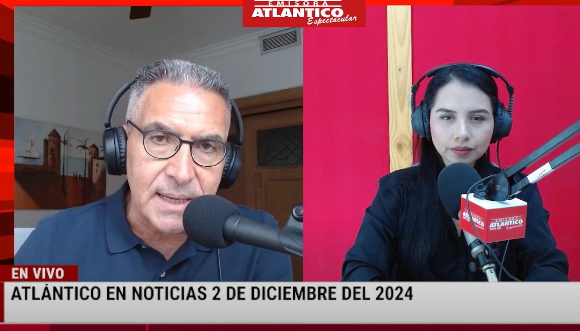 Jorge Cura / Lorena Lamilla, en el estudio Atlántico en Noticias.