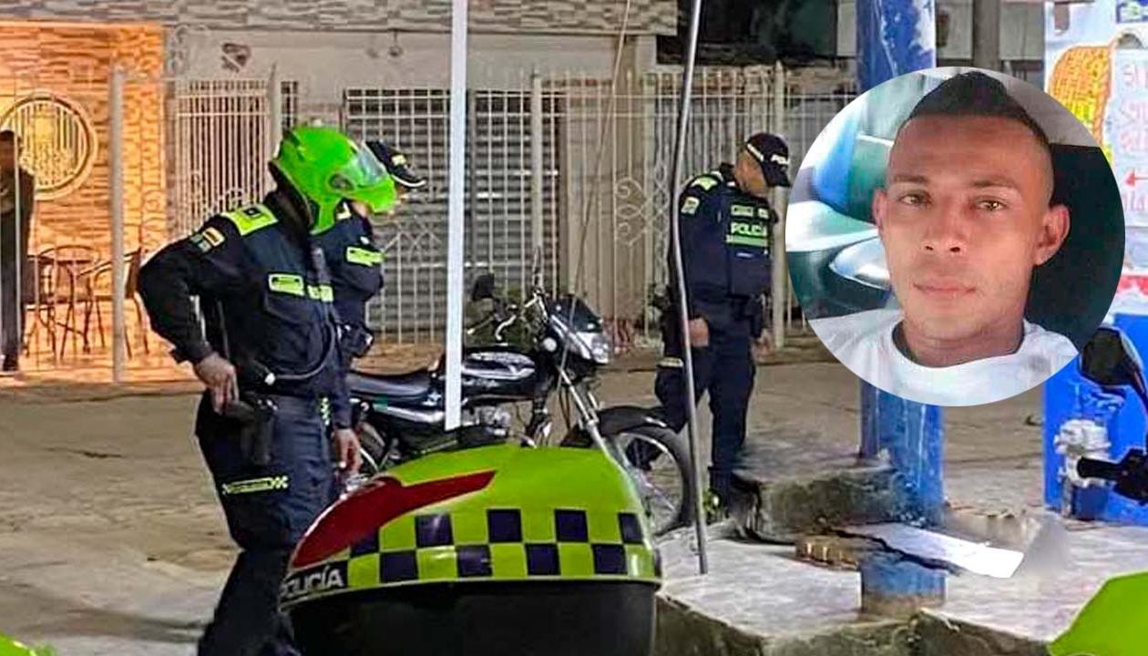 Lugar de los hechos y José Alberto De La Hoz Marín, la víctima mortal.