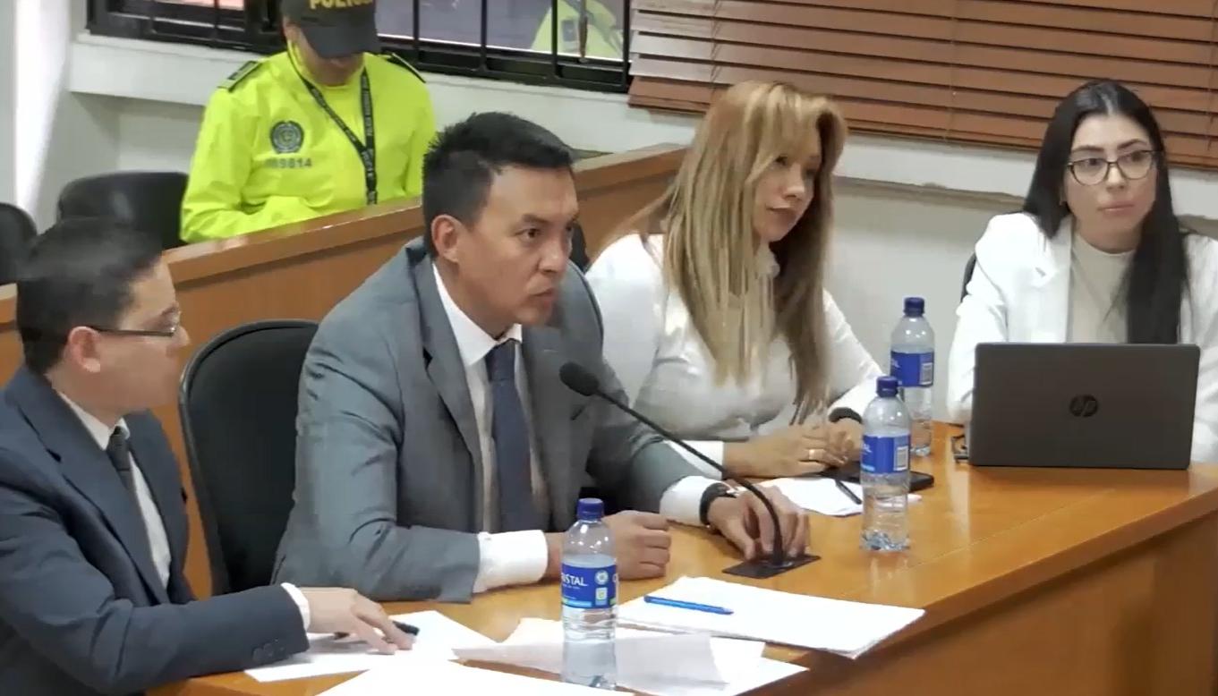 Sandra Ortiz durante la audiencia.