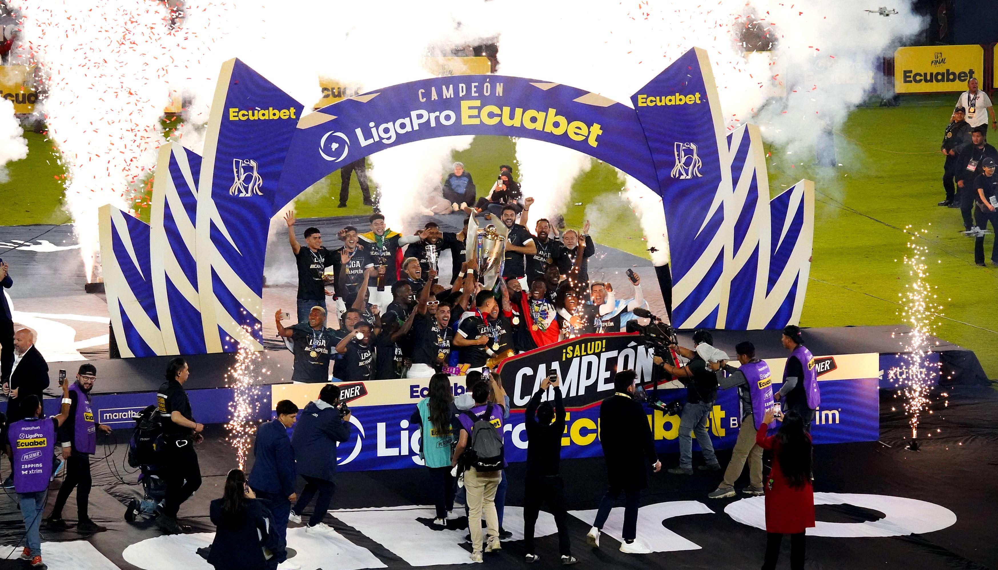 La celebración de Liga de Quito.