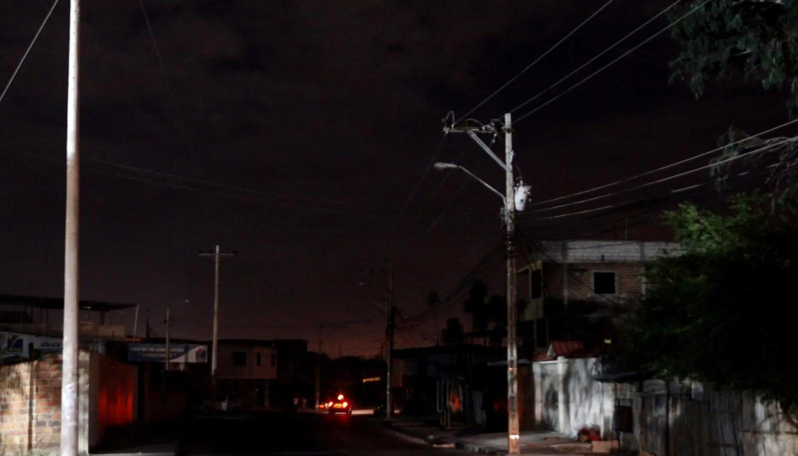Corte de electricidad en Ecuador.