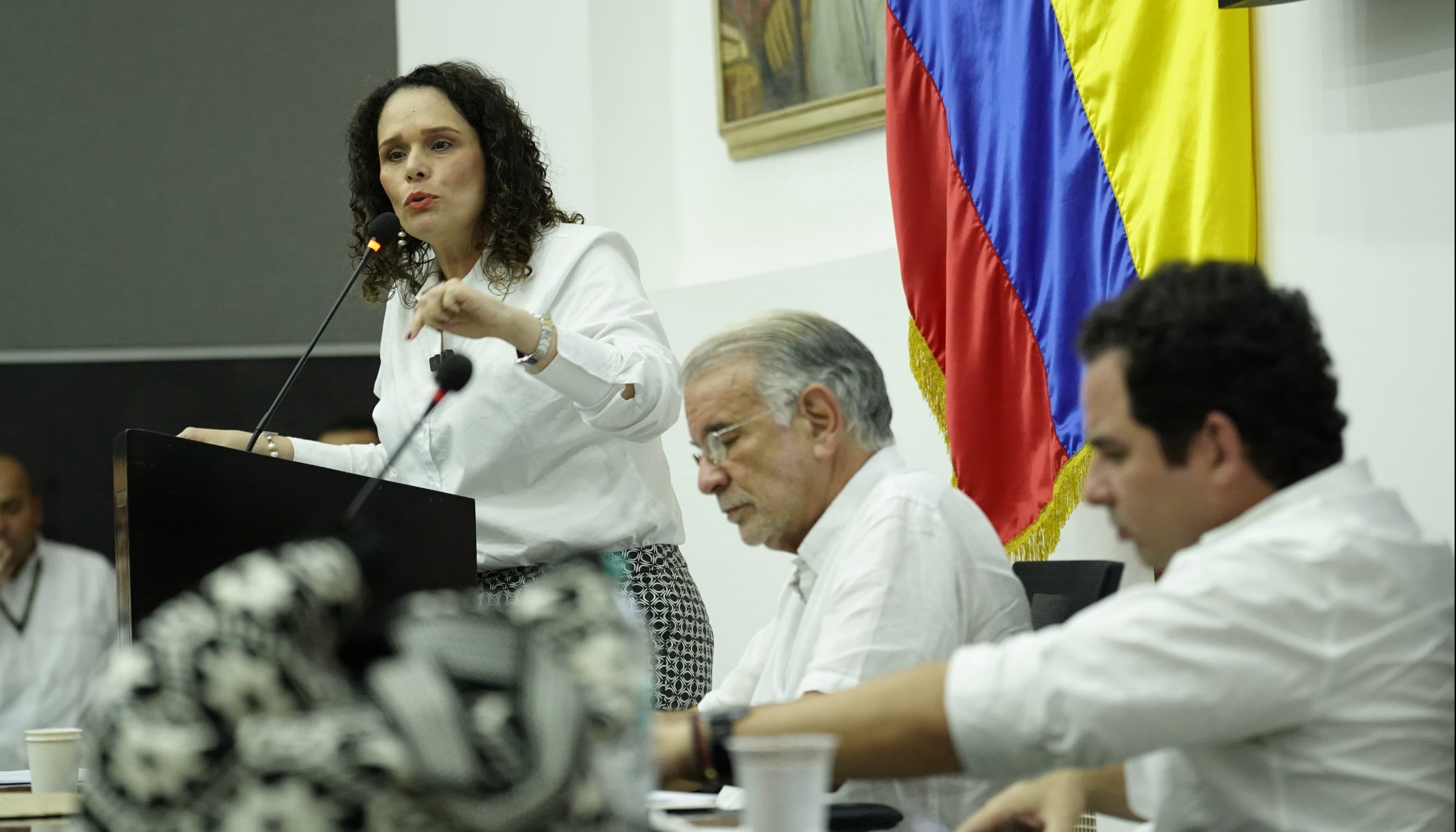 María Constanza García, ministra de Transporte. 