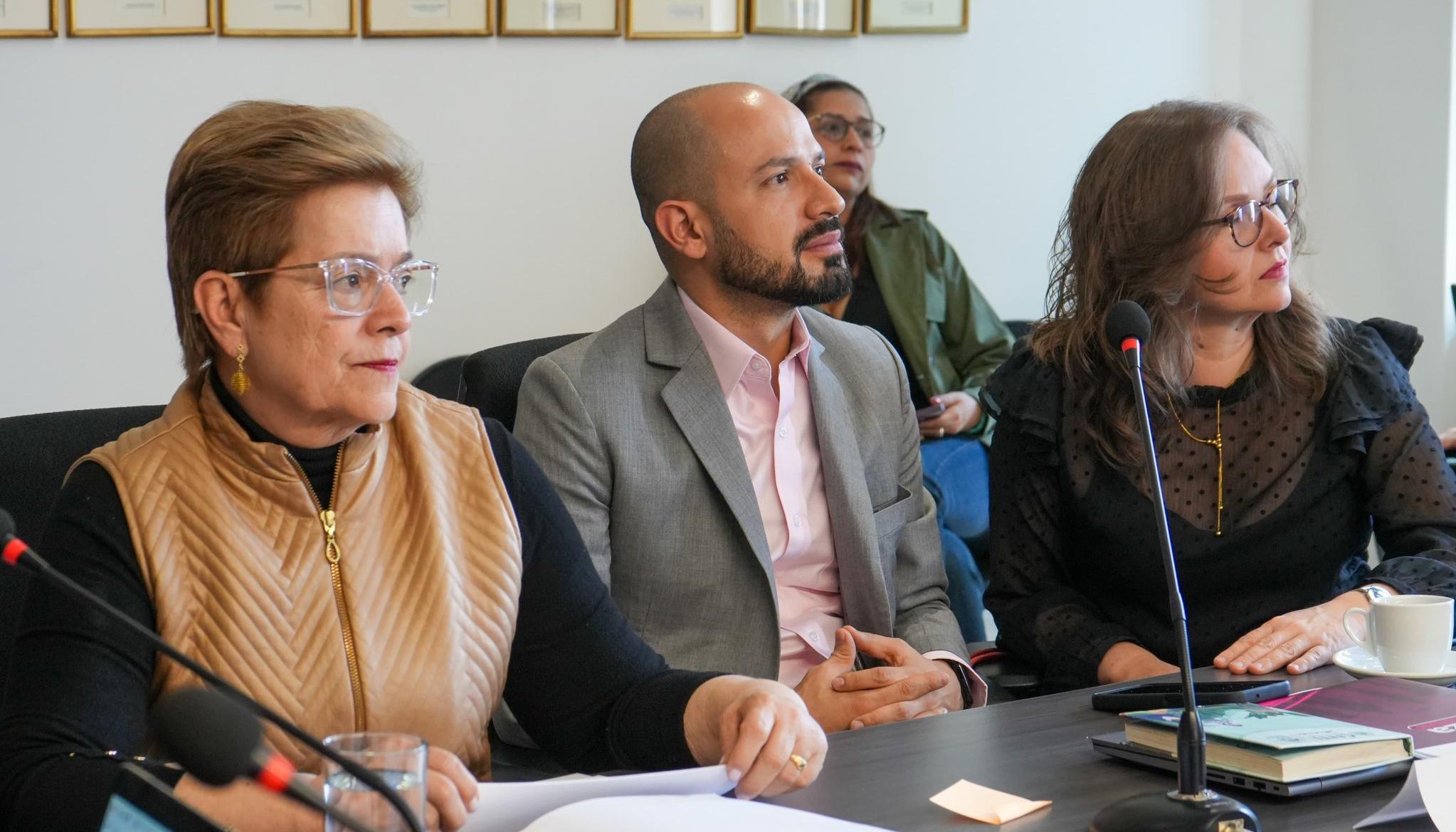 Gloria Inés Ramírez, ministra del Trabajo, en la Comisión Permanente de Concertación de Políticas Salariales y Laborales.