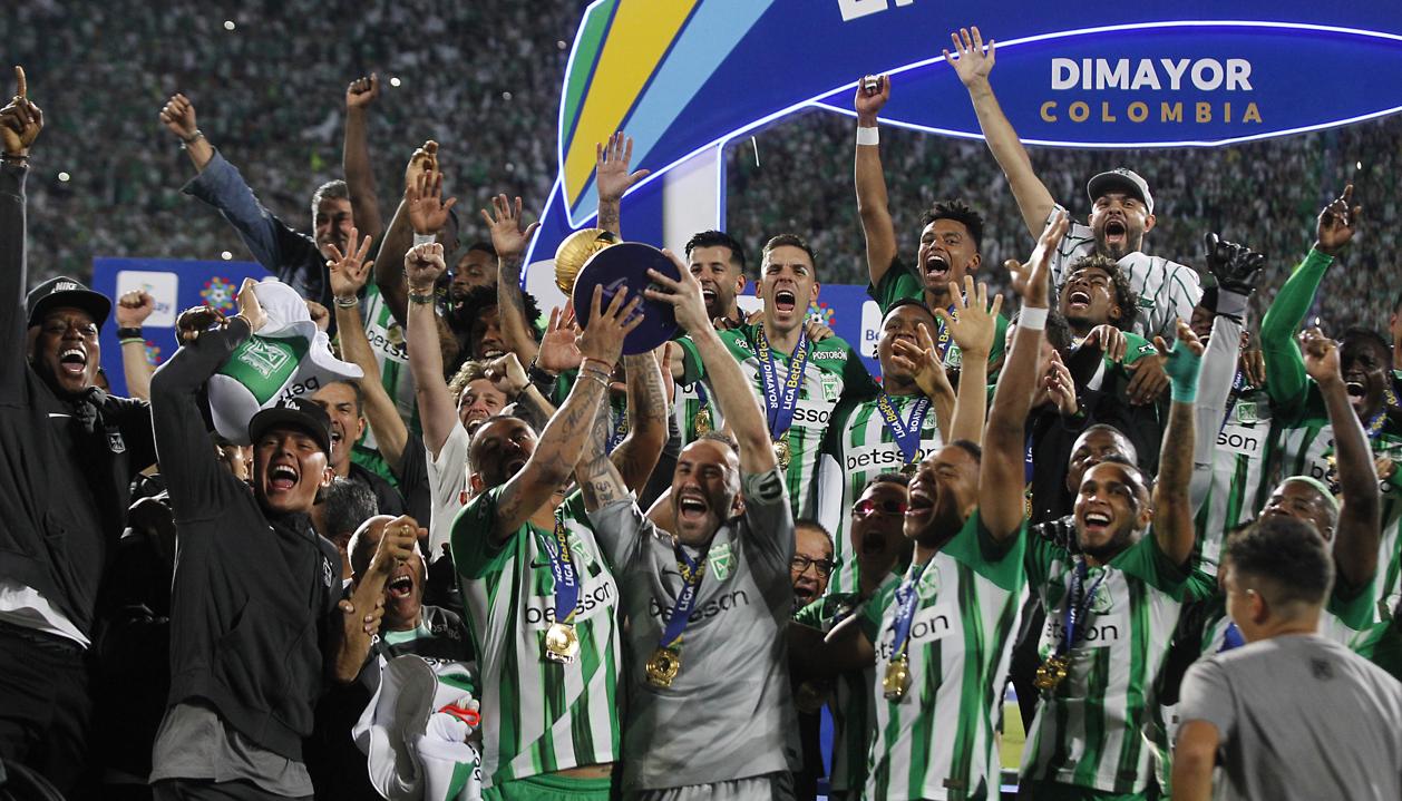 La celebración de Atlético Nacional.
