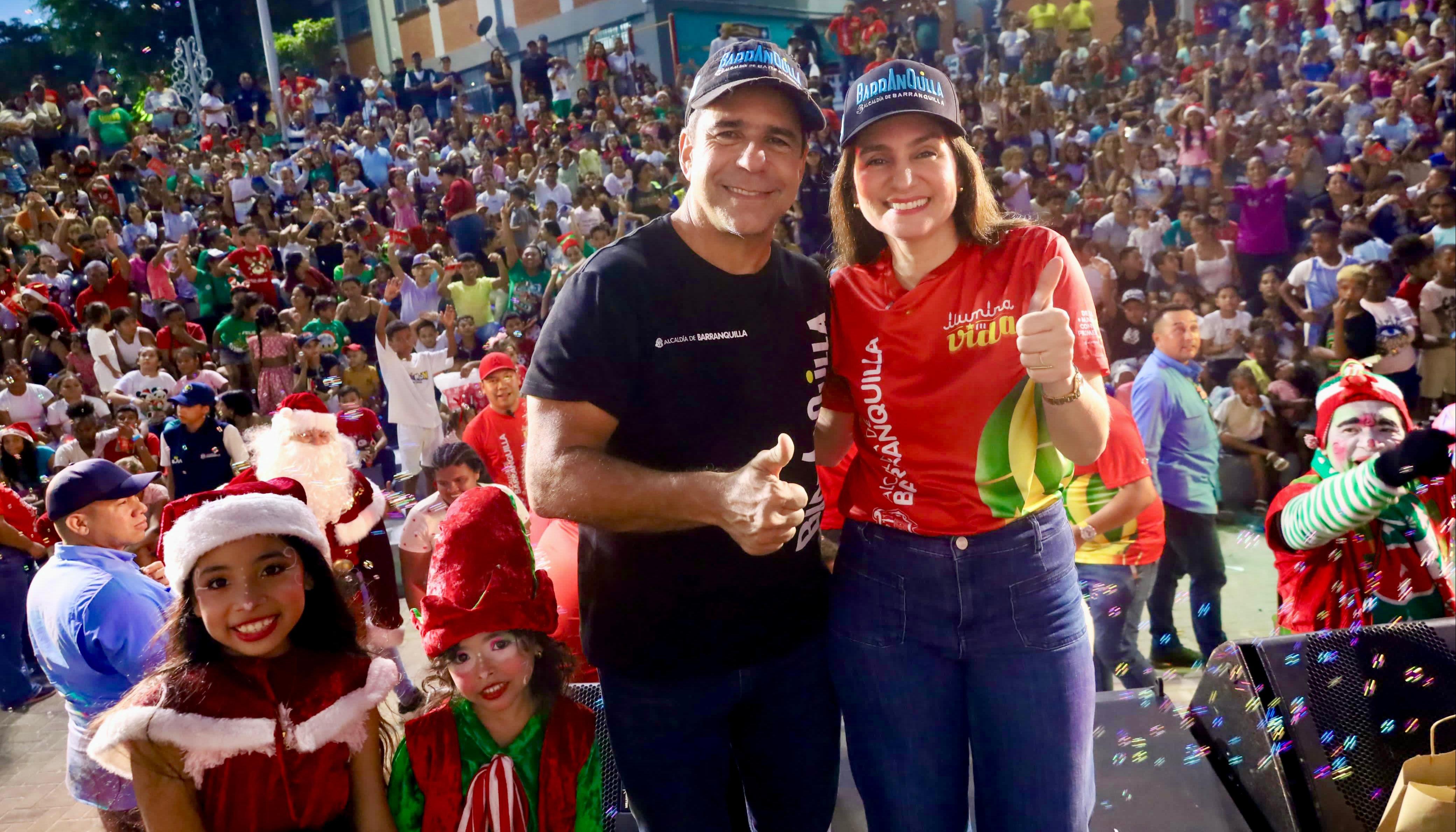 El Alcalde Alex Char y la primera dama Katia Nule.