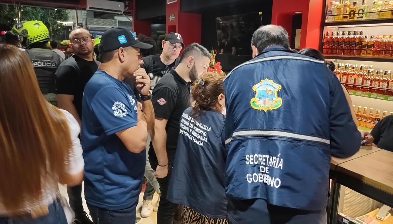 Operativos en establecimientos de comercio. 