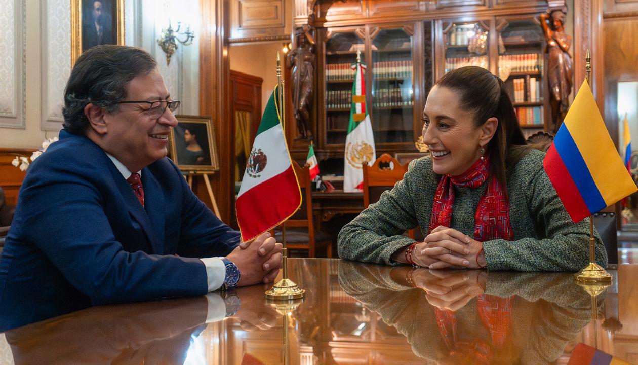Gustavo Petro y Claudia Sheinbaum.