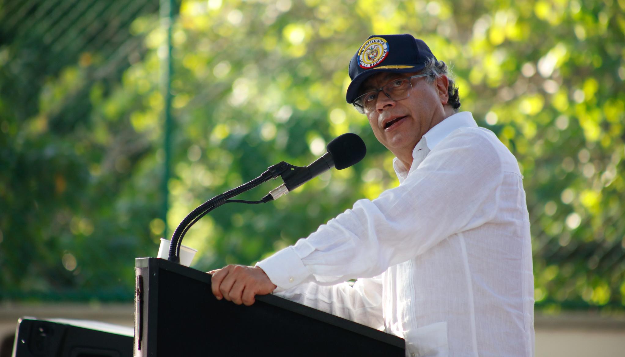 El Presidente Gustavo Petro en Barranquilla.