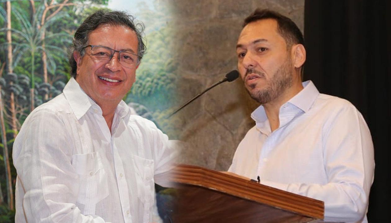 El Presidente Gustavo Petro y Daniel Mendoza.