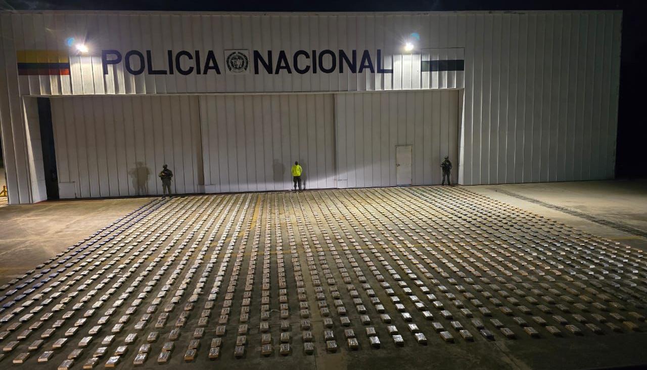 Incautación de cocaína.