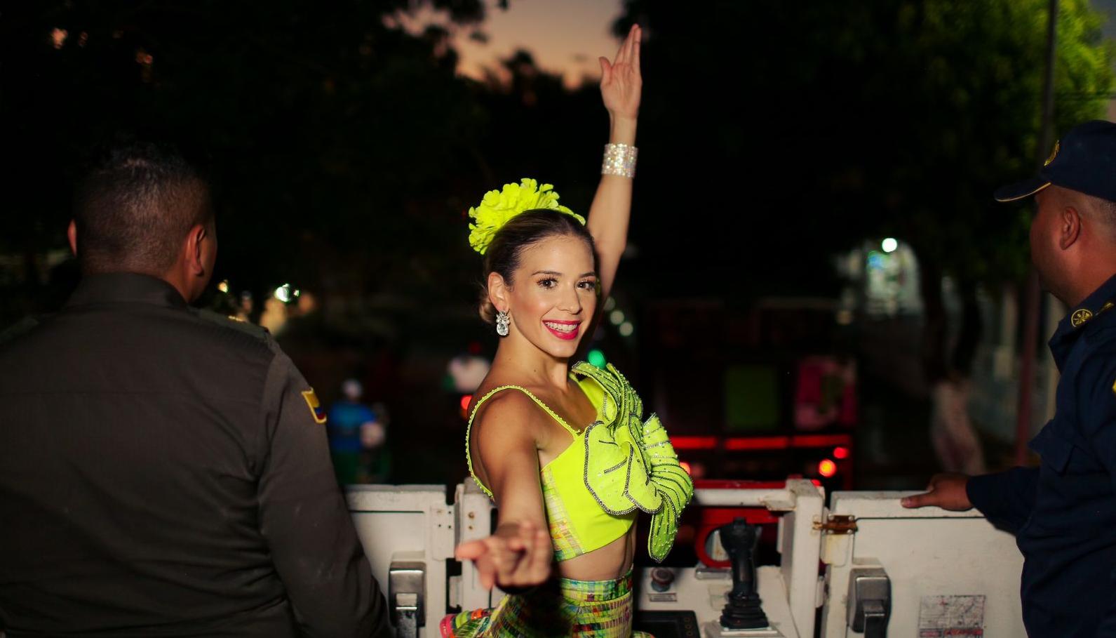 La reina del Carnaval de Barranquilla 2025, Tatiana Angulo Fernández de Castro. 