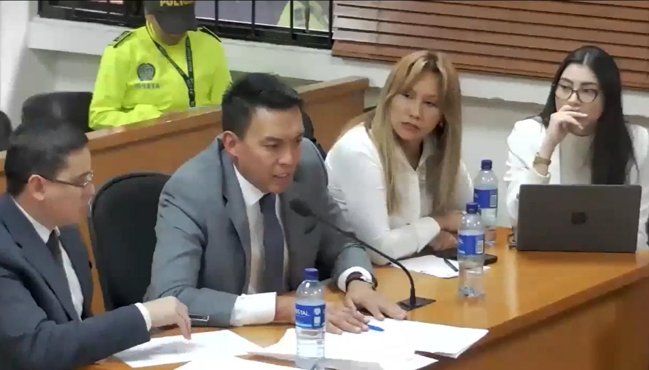 Sandra Ortiz durante la audiencia.