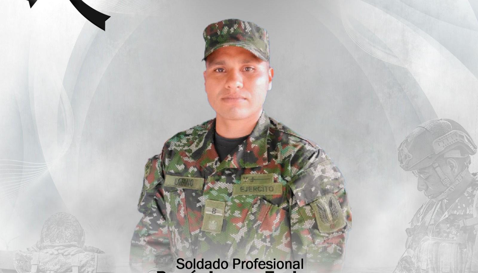 El soldado profesional Romín Lozano Tapiero.