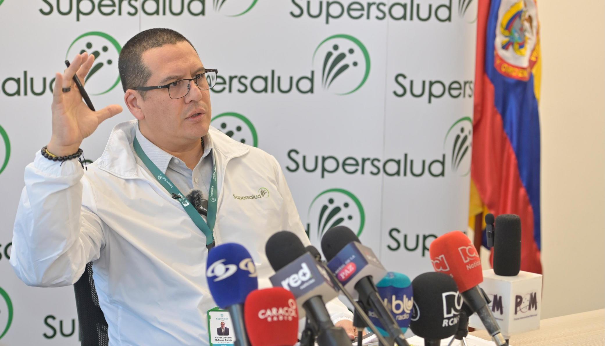 Giovanny Rubiano, superintendente de Salud.